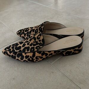 new Cole Haan piper leopard print mules
